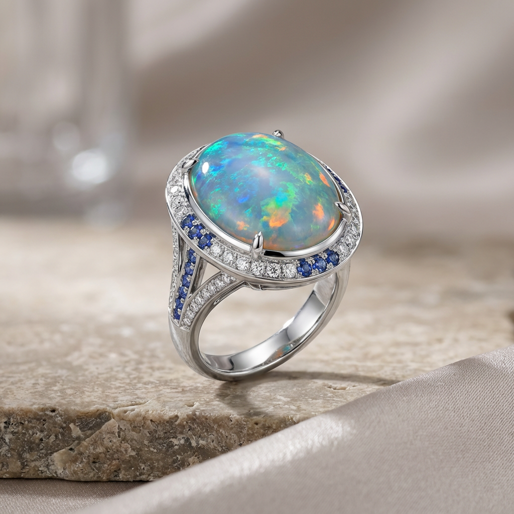 Opal Monsoon Statement Ring