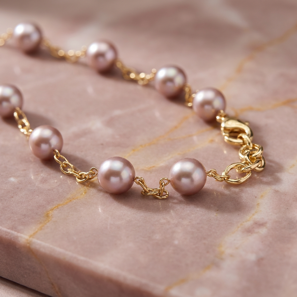 Velvet Dawn Pearl Necklace